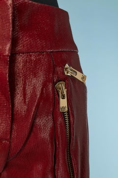 Red lamé trouser ALEXANDRE VAUTHIER