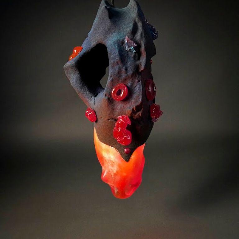Red Lamp: Oniric Lamp by Eduard Locota In New Condition For Sale In Timisoara, RO
