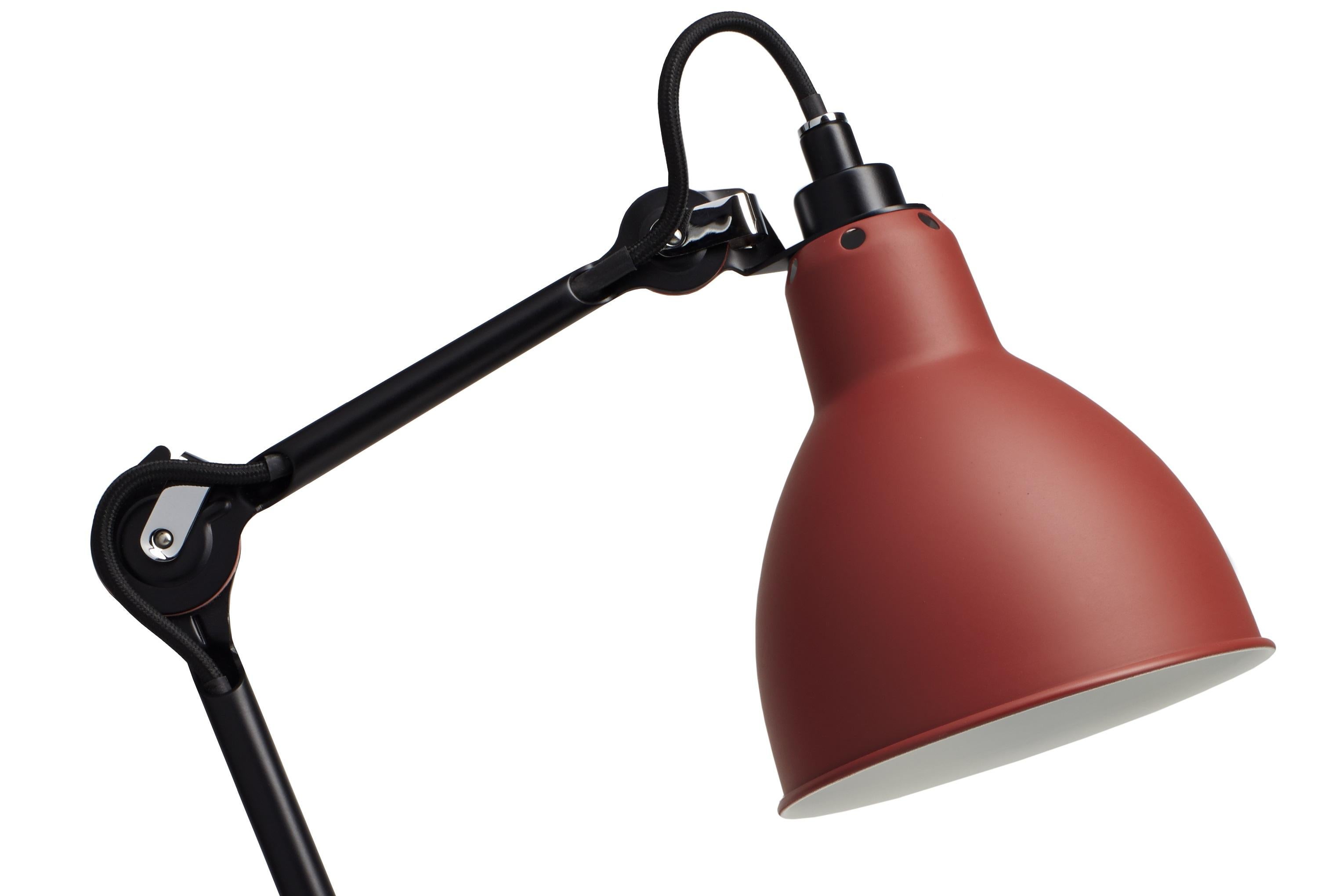 Other Red Lampe Gras N° 205 Table Lamp by Bernard-Albin Gras For Sale