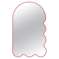 Red Large Asymmetrical Arched Wall Mirror - Archvyli R6 by oitoproducts