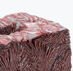 Scultura cubica a strati rossi, Jongjin Park