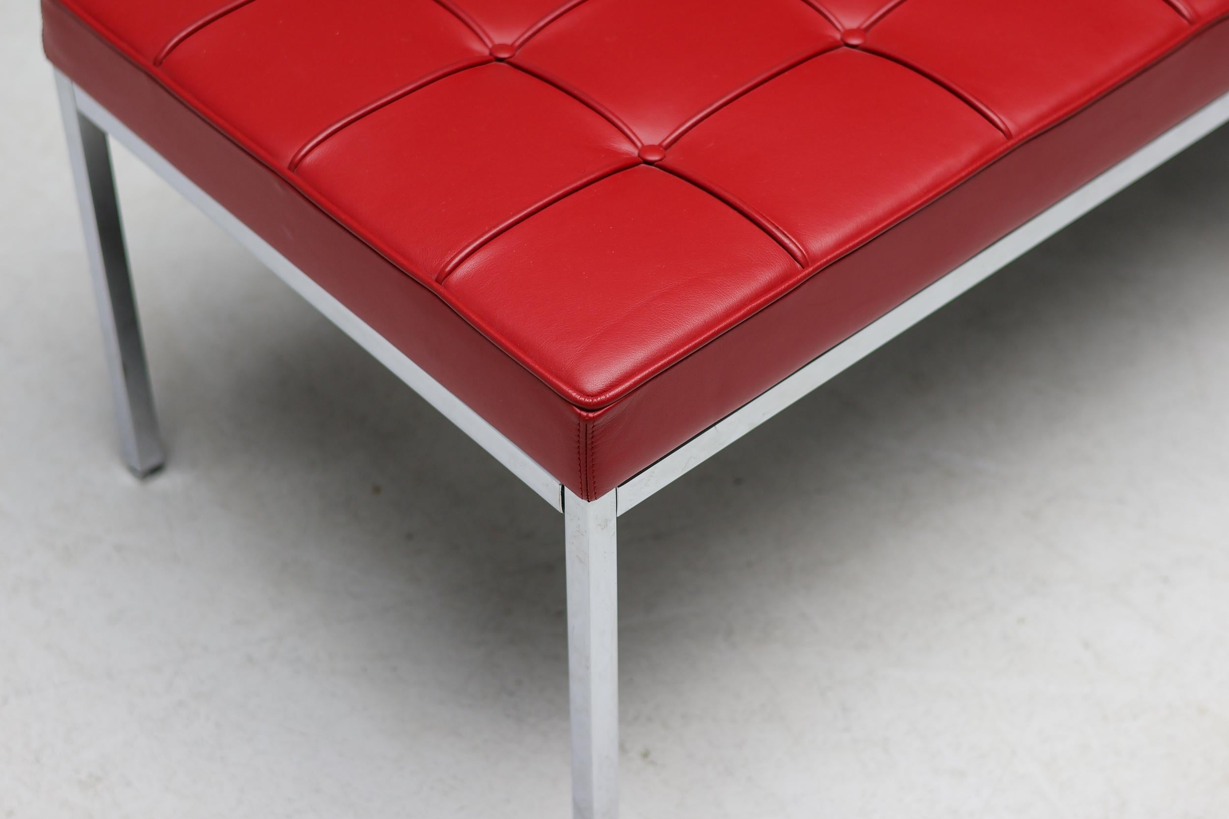 Mid-Century Modern Red Leather 72