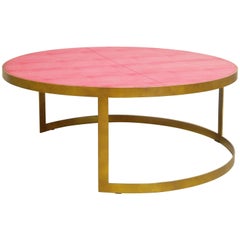 Red Leather Coffee Table by Fabio Ltd FINAL CLEARANCE SALE 