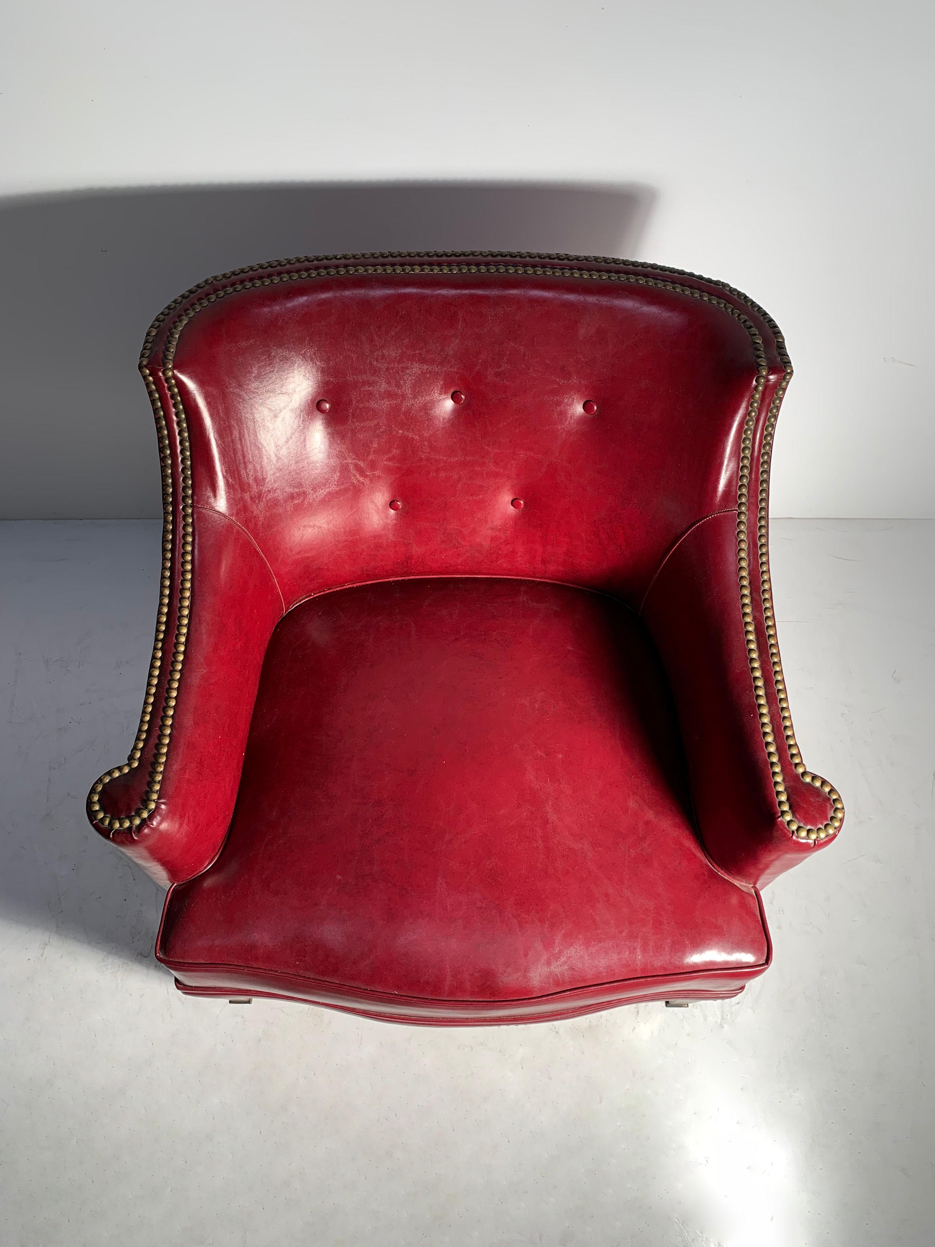 vintage red chair