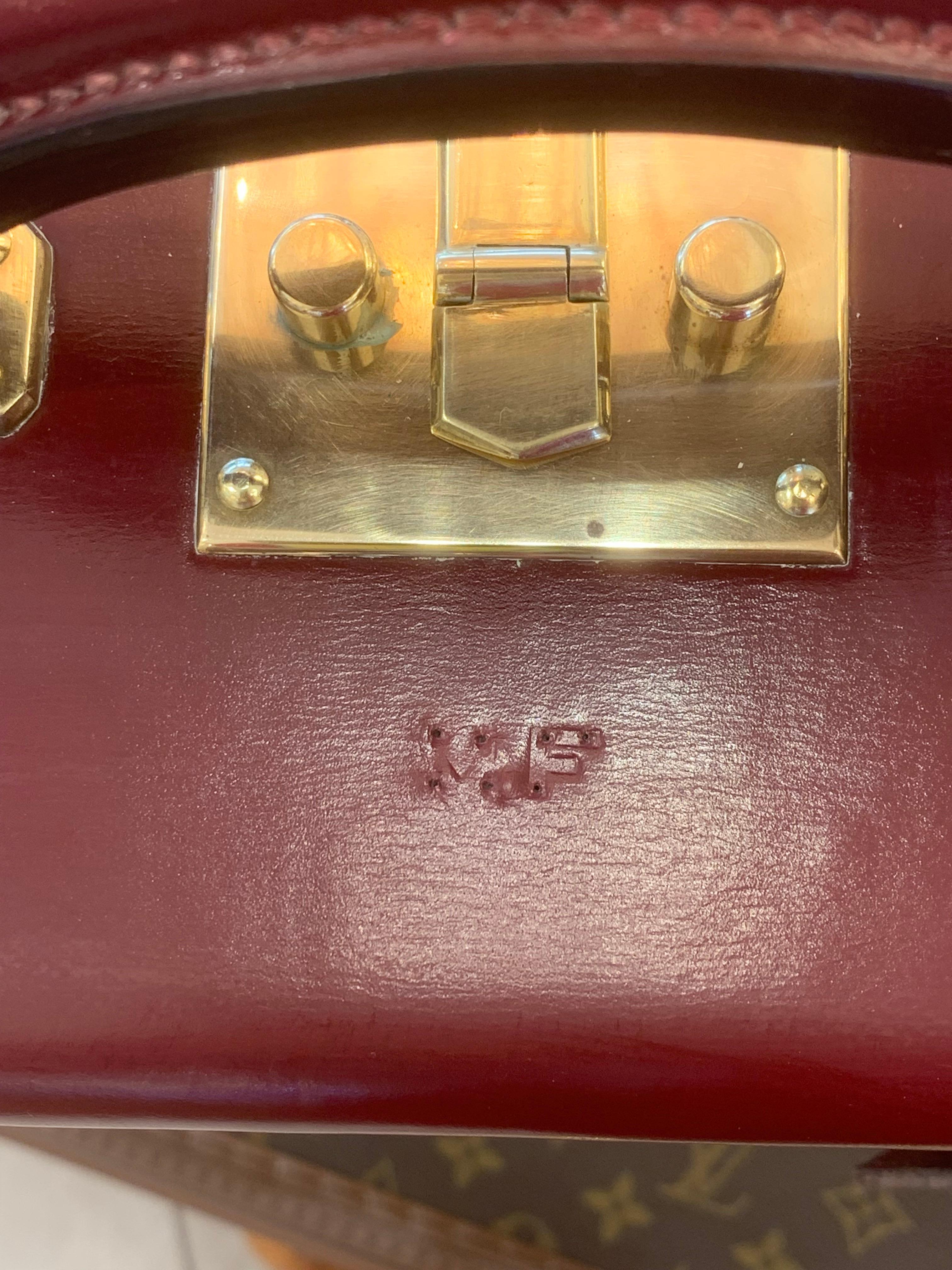 Red Leather Hermes Suitcase 53 cm, Hermes Trunk, Hermes Luggage 14