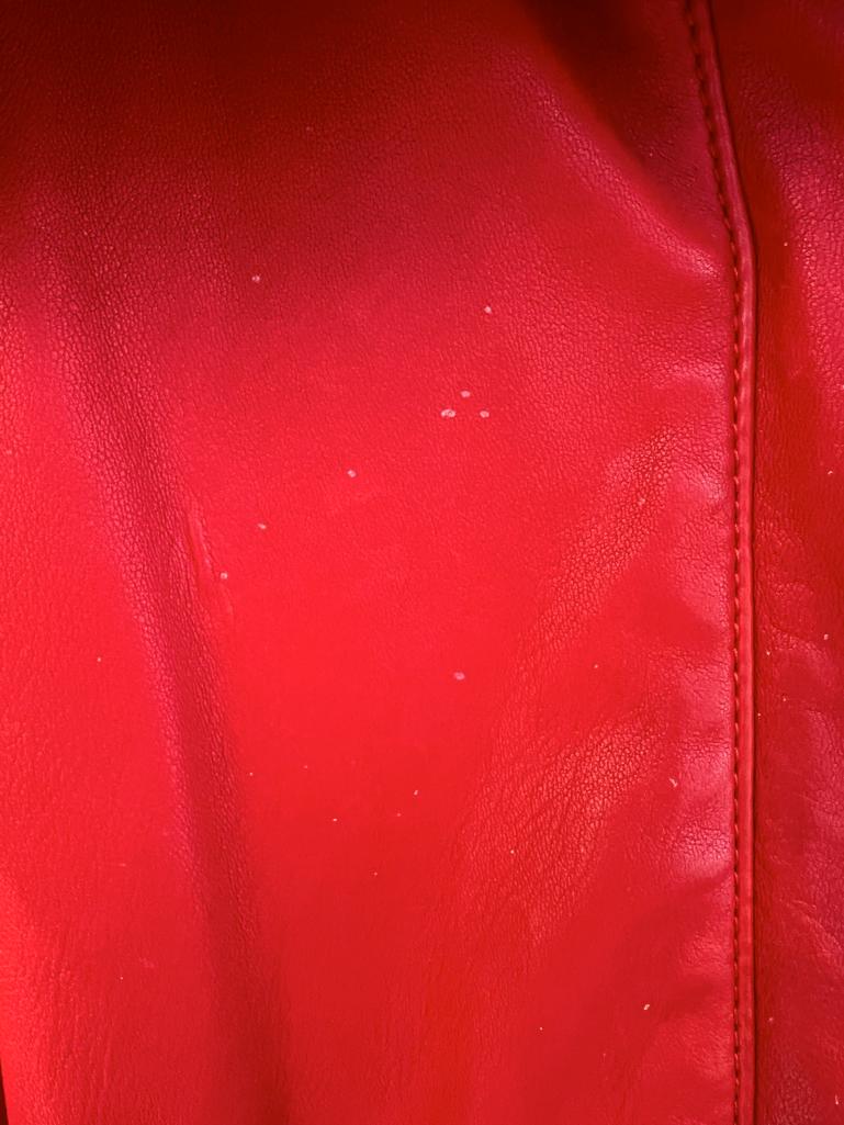 Chaqueta de cuero roja ST JOHN en venta 3
