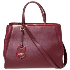 Red Leather Medium 2Jours Tote
