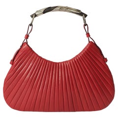 Red Leather Mombasa Hobo Bag