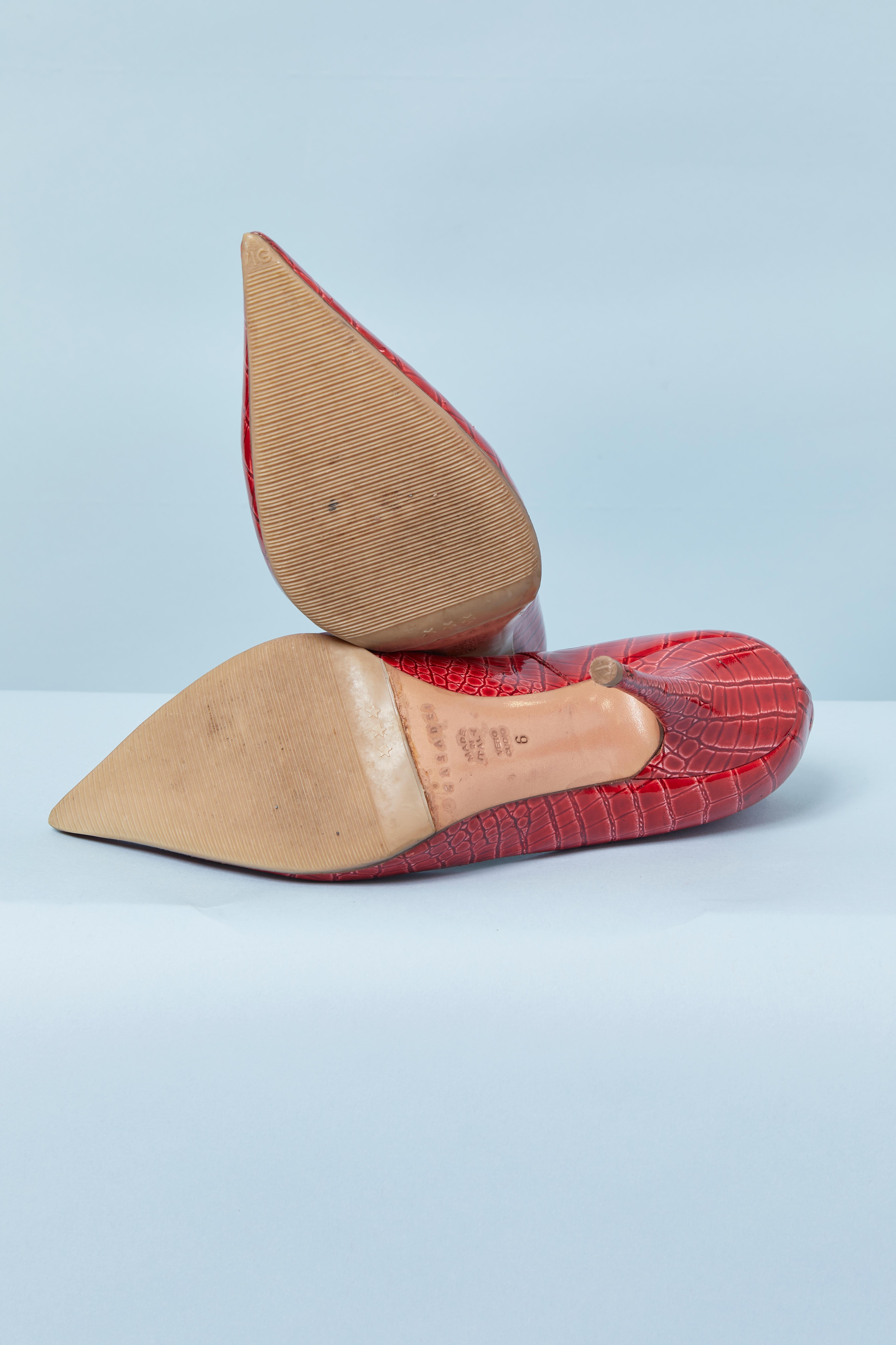 Rote Lederpumps CASADEI Damen im Angebot