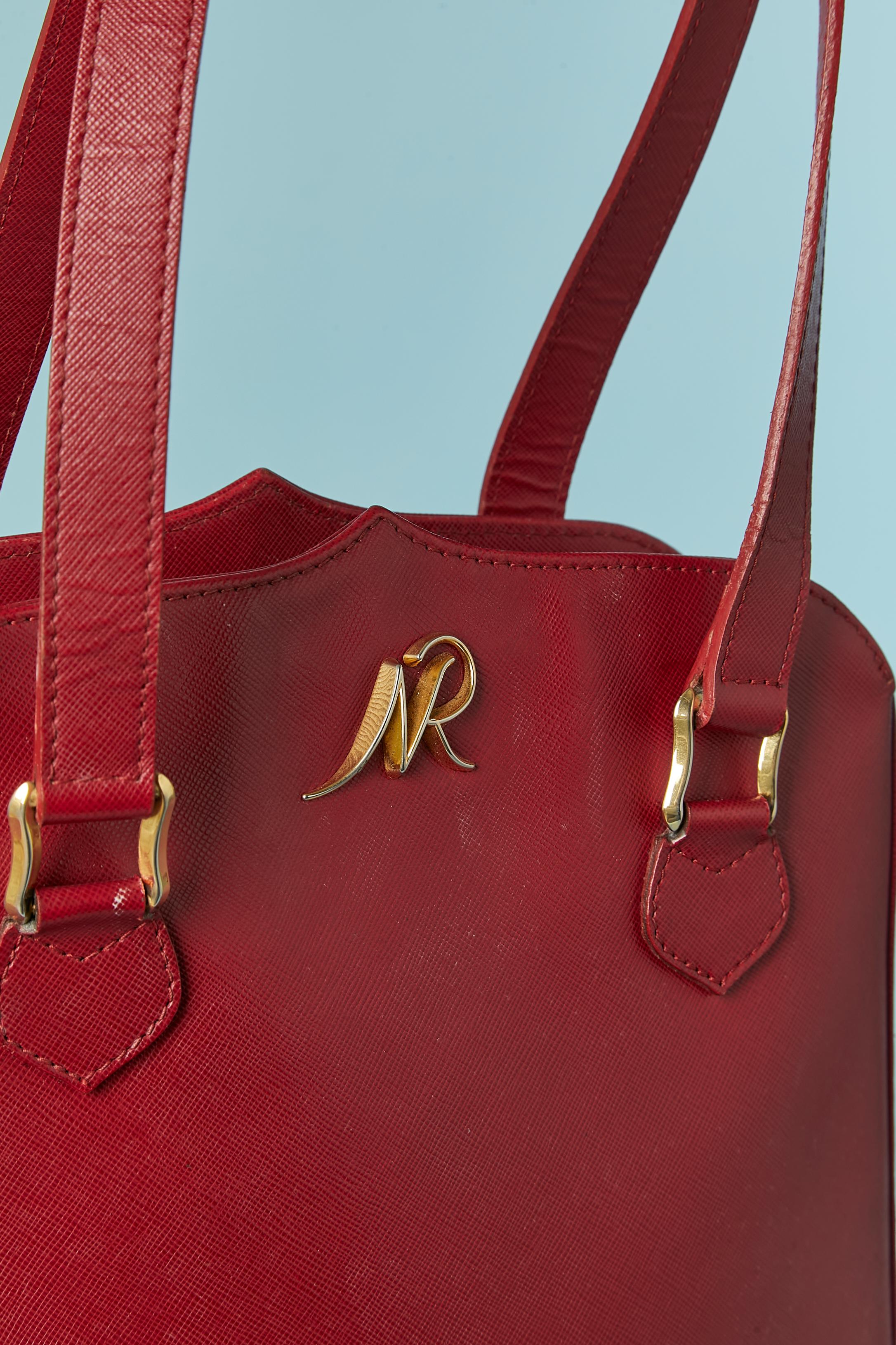 Bolso de piel rojo Nina Ricci Marrón en venta