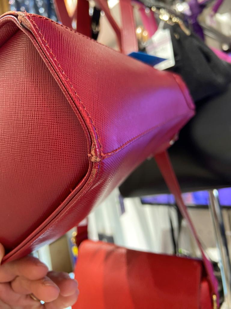 Bolso de piel rojo Nina Ricci en venta 2