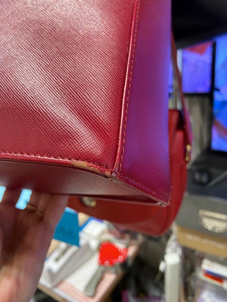 Bolso de piel rojo Nina Ricci en venta 3
