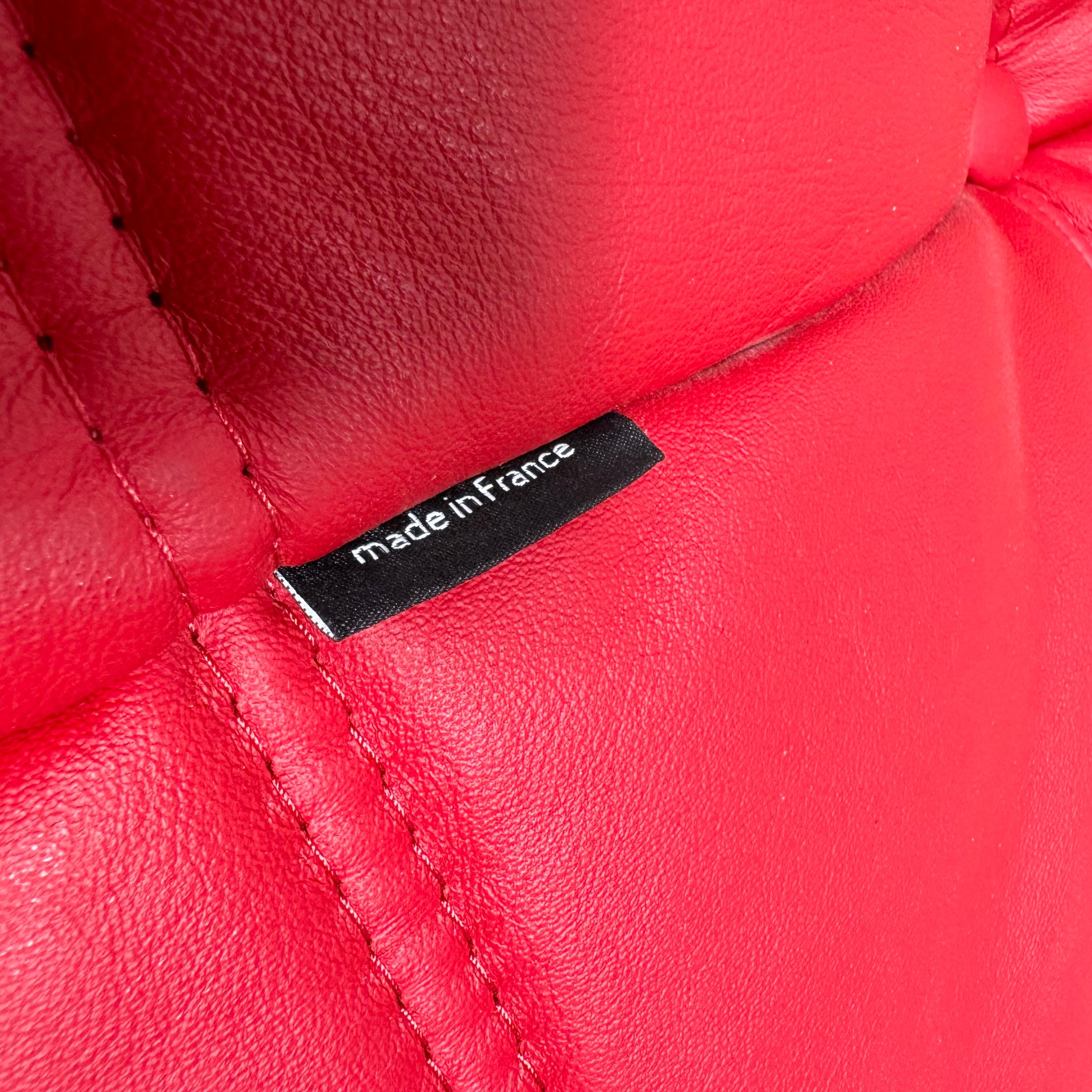 Red Leather Togo Suite by Michel Ducaroy for Ligne Roset, 1990s 12
