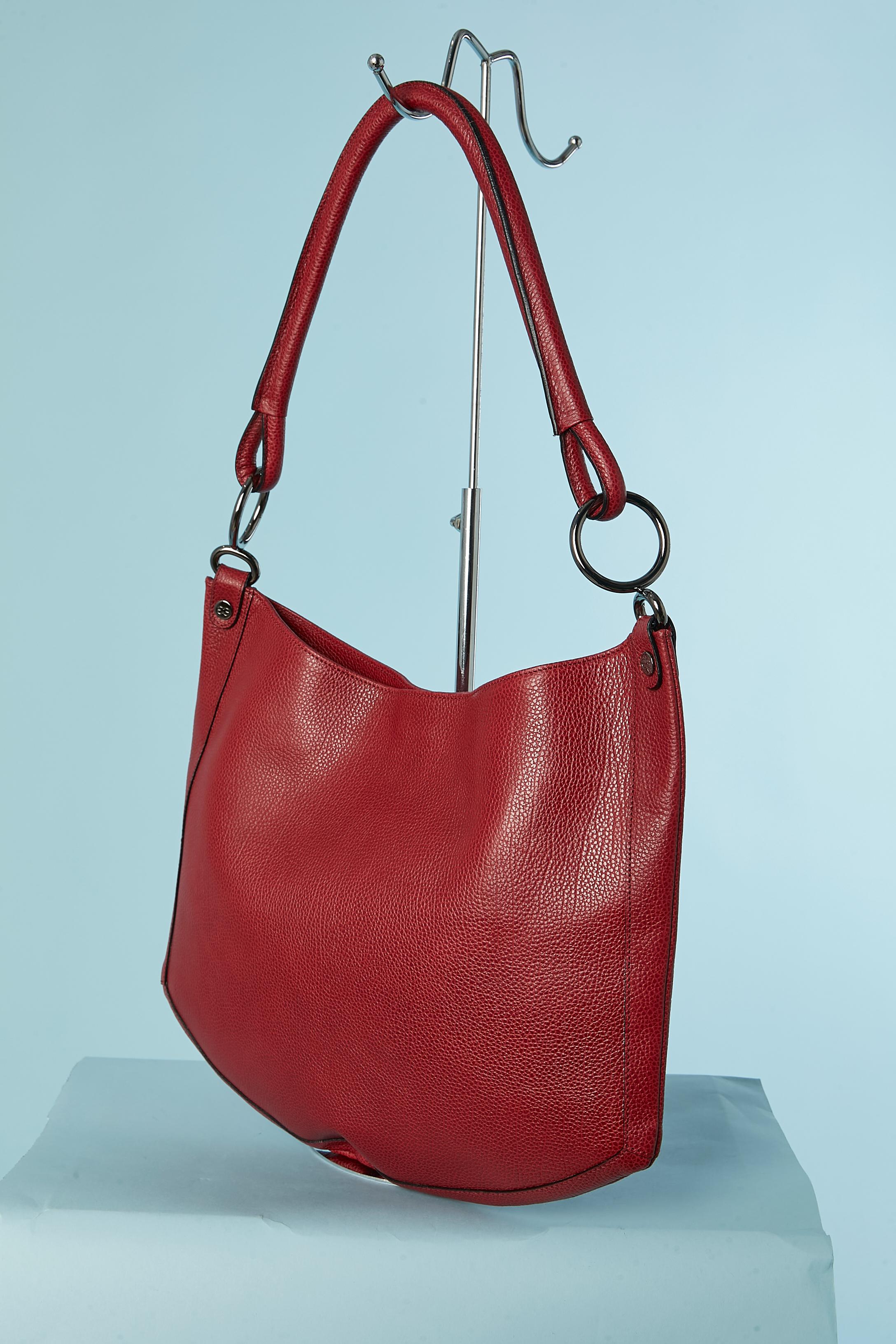 Bolso de asa superior de piel roja ESCADA en Excelente estado para la venta en Saint-Ouen-Sur-Seine, FR