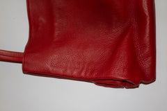Red Leather Tote Bag by Nystrom Sweden