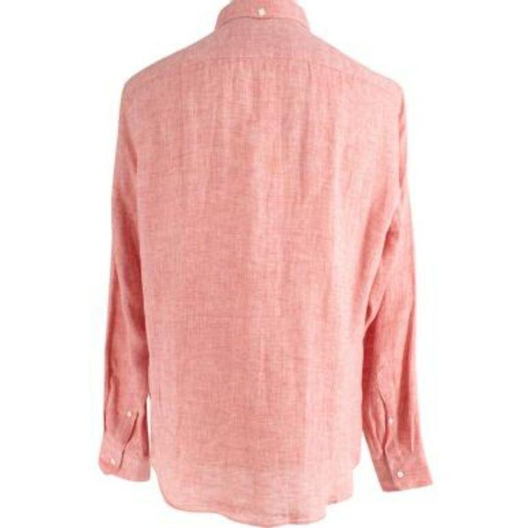Red Linen Marl Shirt For Sale at 1stDibs — free download