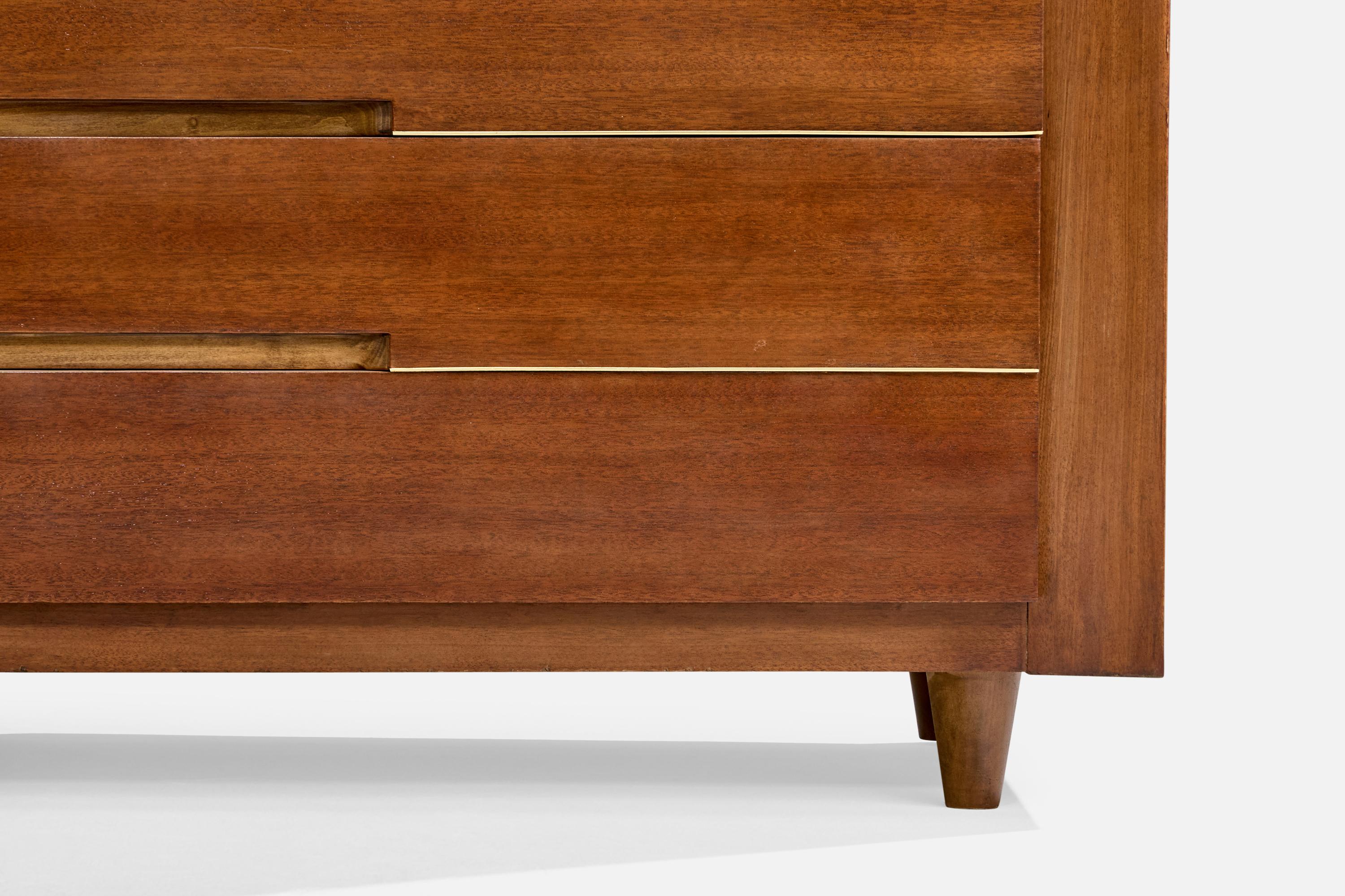 Red Lion Furniture, Comò, Noce, USA, anni '50 in vendita 6