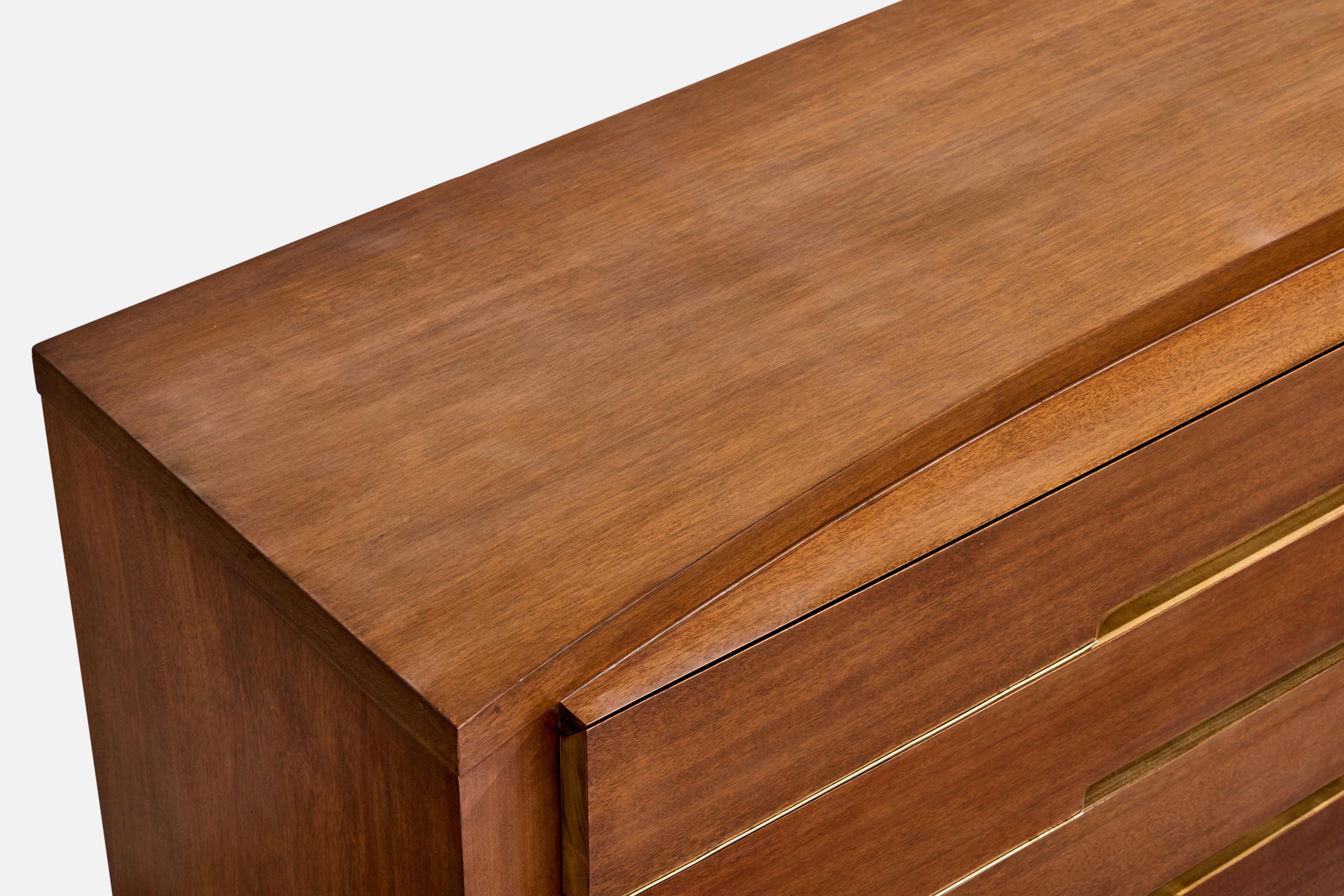 Red Lion Furniture, Comò, Noce, USA, anni '50 in vendita 3