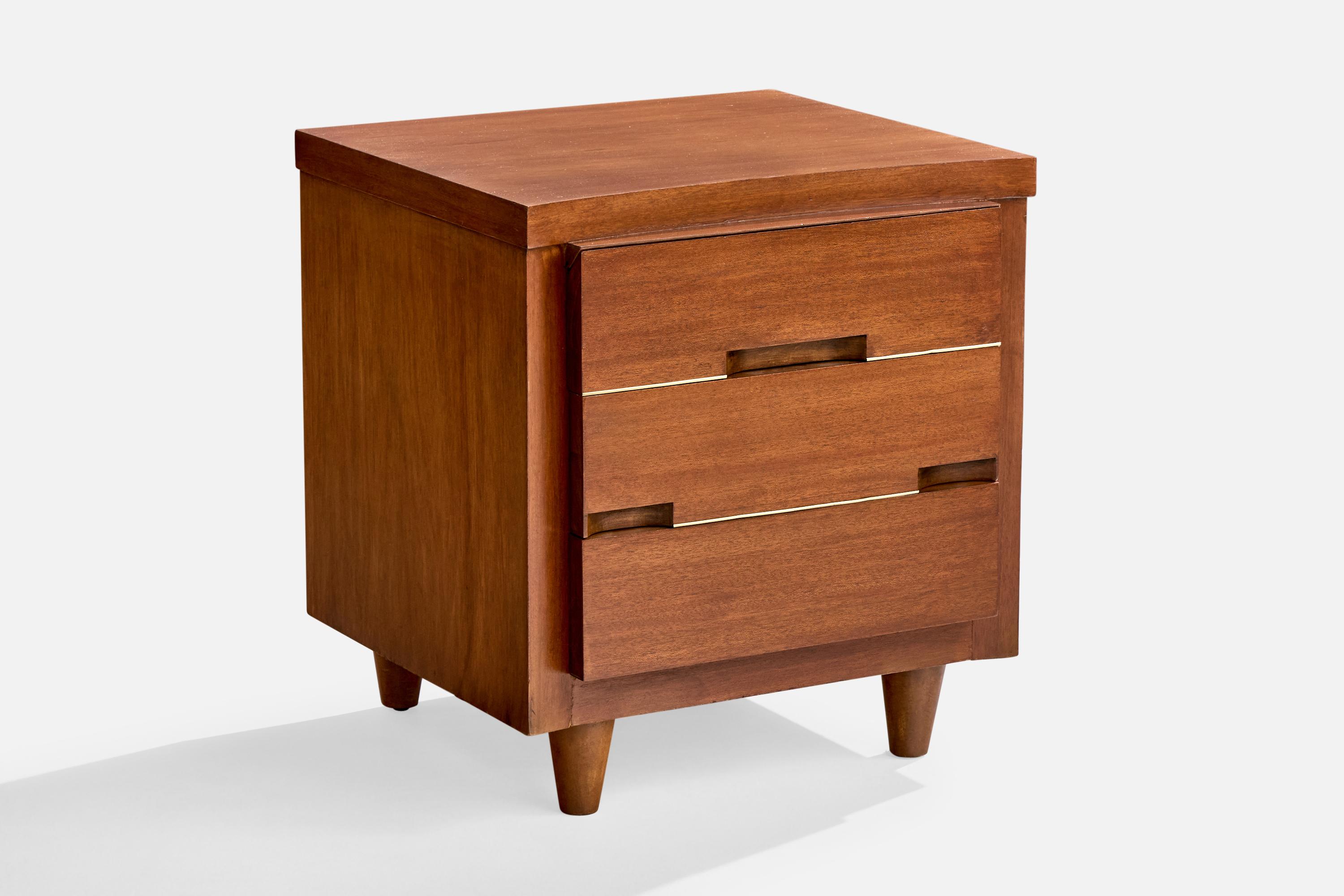 Red Lion Furniture, Mesillas de noche, Nogal, EEUU, Años 50 Estadounidense en venta