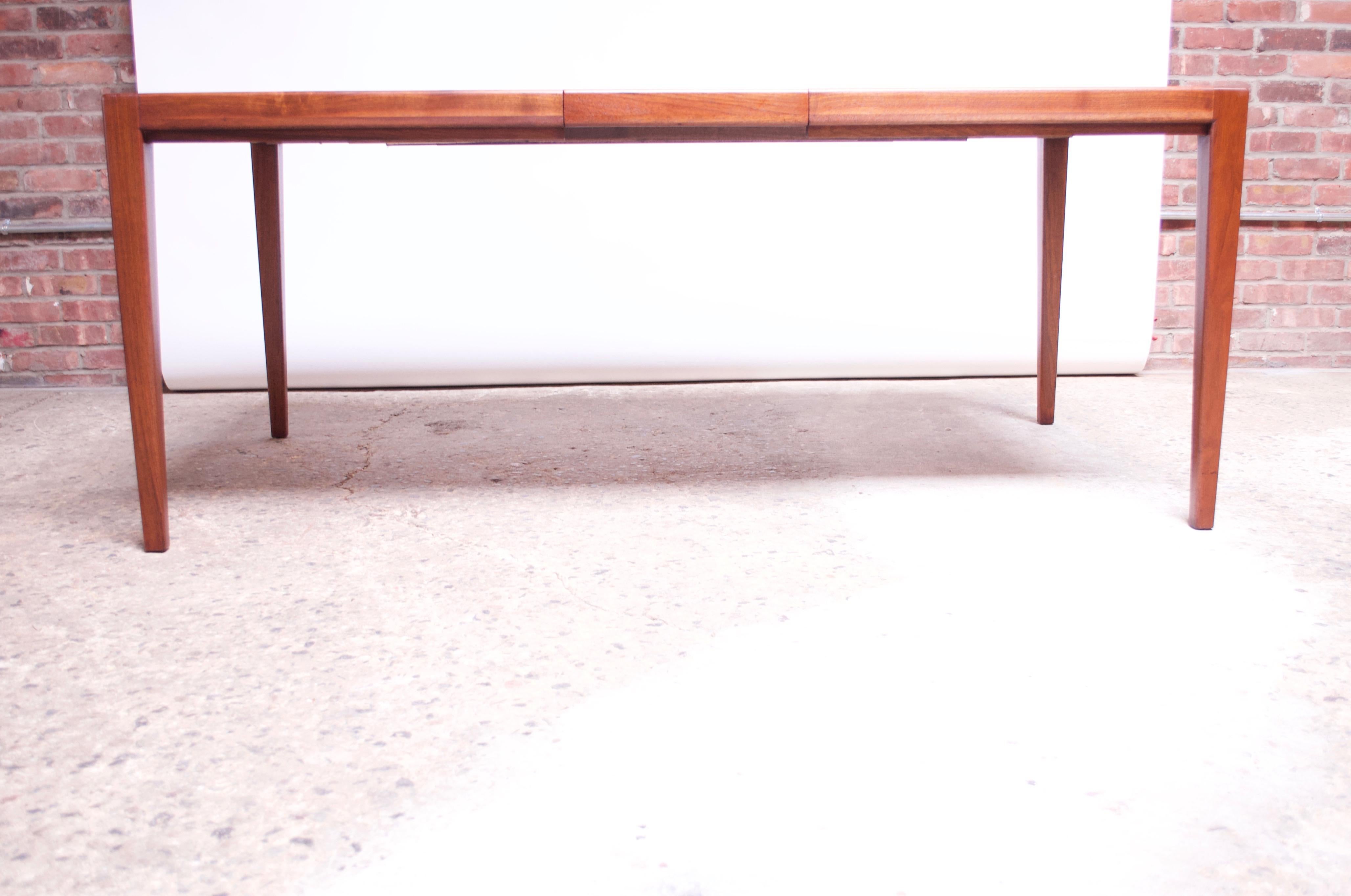 American Red Lion Table Company Walnut Dining Table with Two Leaves
