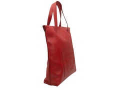 Red Loewe Anagram Shopper Tote