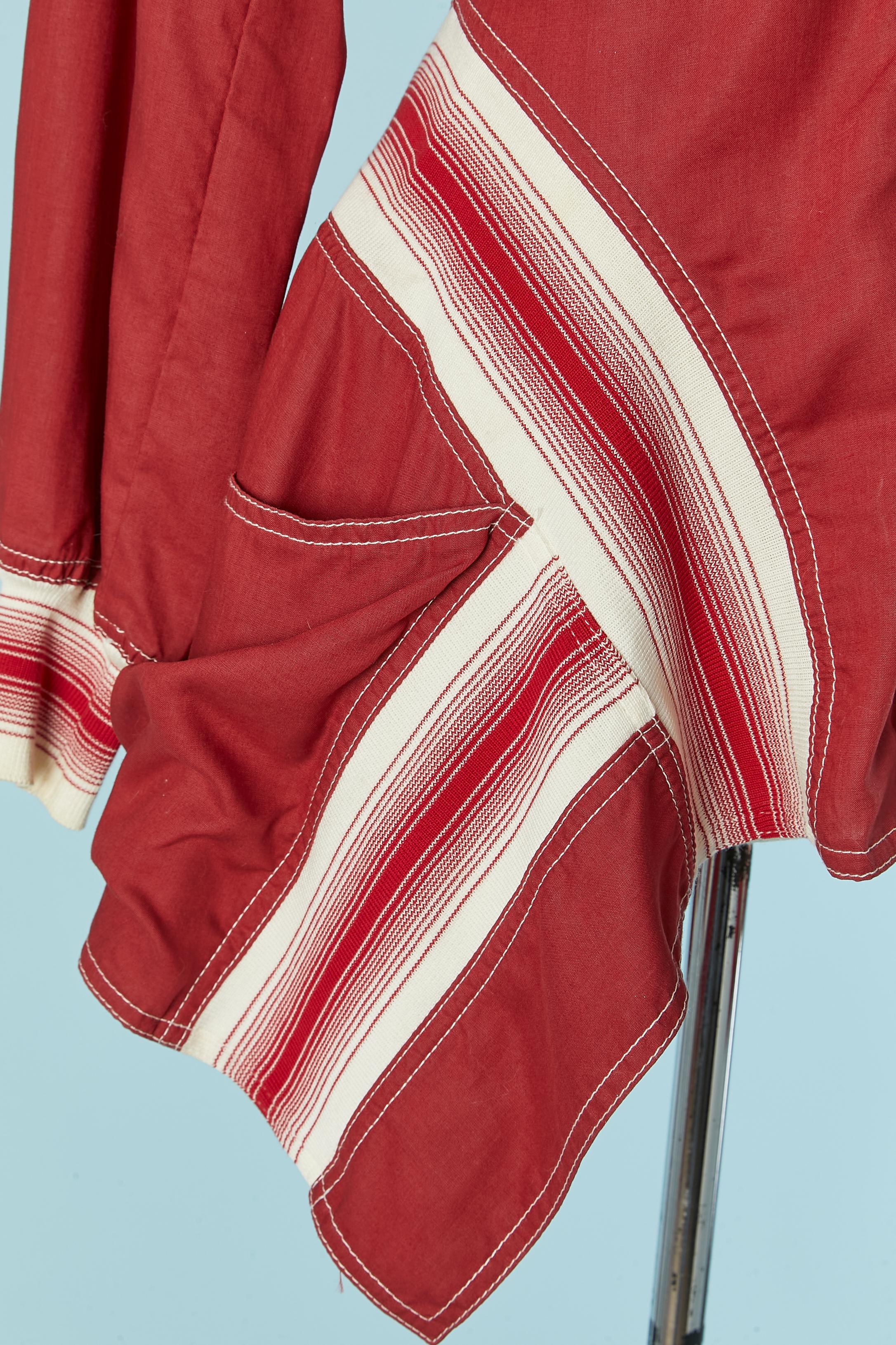 Women's Red long jacket with ribs JPG JEANS For Sale