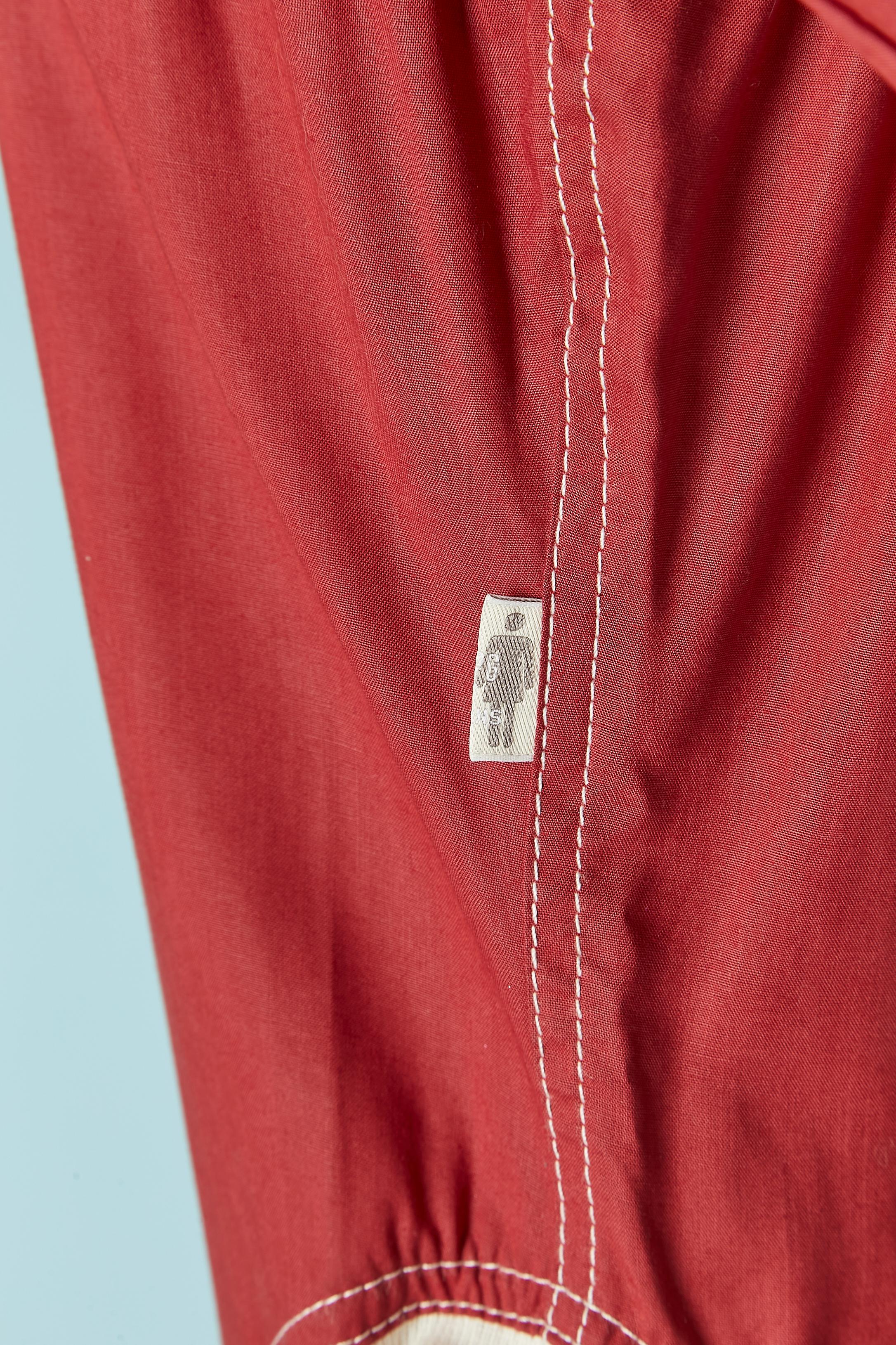 Red long jacket with ribs JPG JEANS For Sale 1