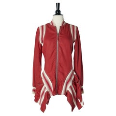 Giacca lunga rossa con costine JPG JEANS