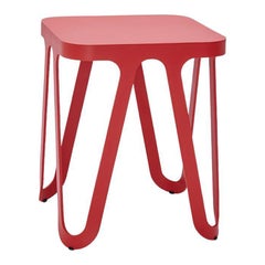 Tabouret Loop rouge de Sebastian Scherer