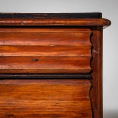 Red Louis Philippe Commode, 19th Century
