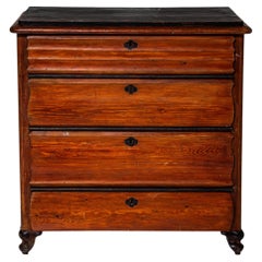 Red Louis Philippe Commode, 19th Century