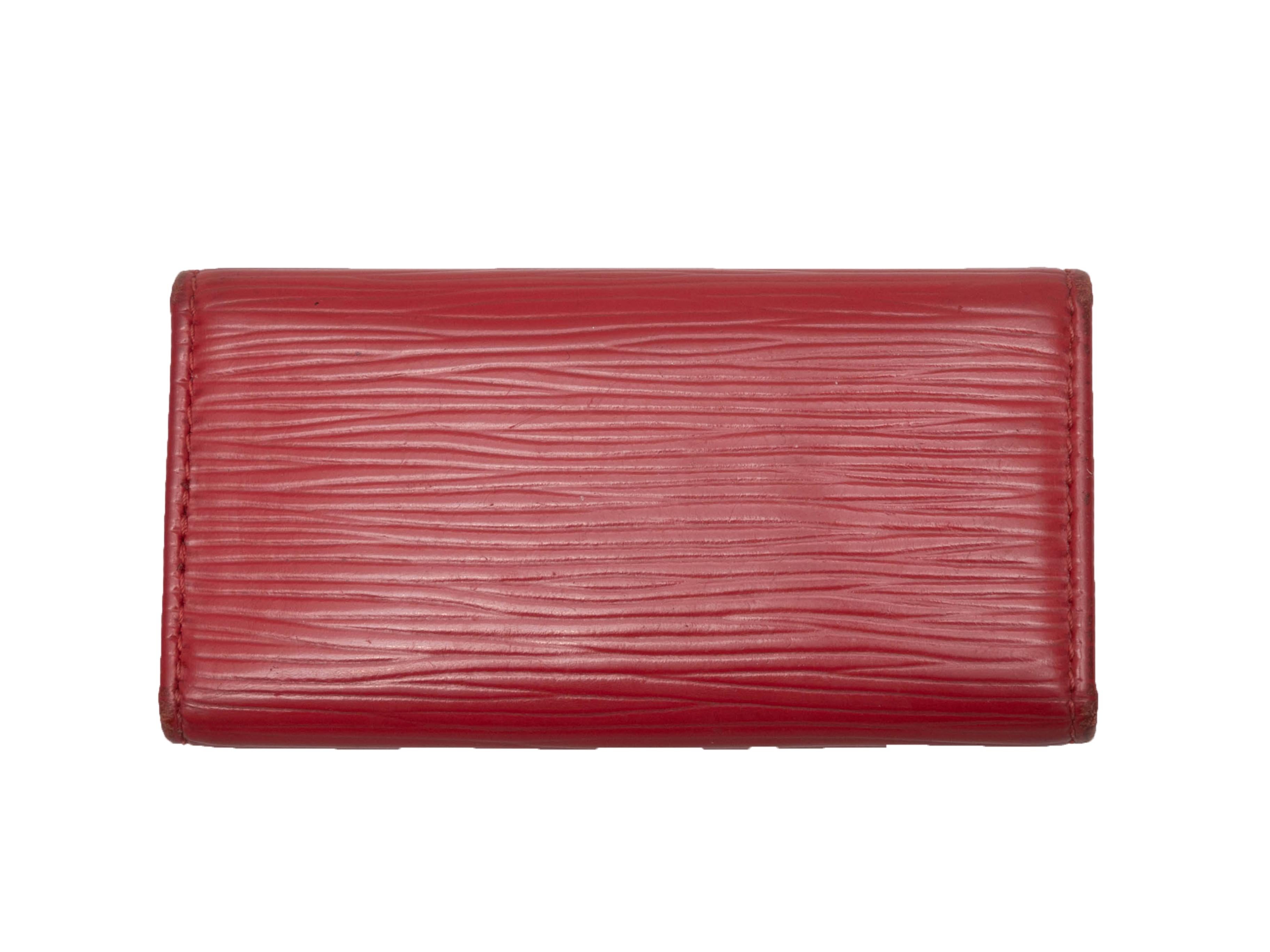 Women's Red Louis Vuitton Epi Leather Key Holder
