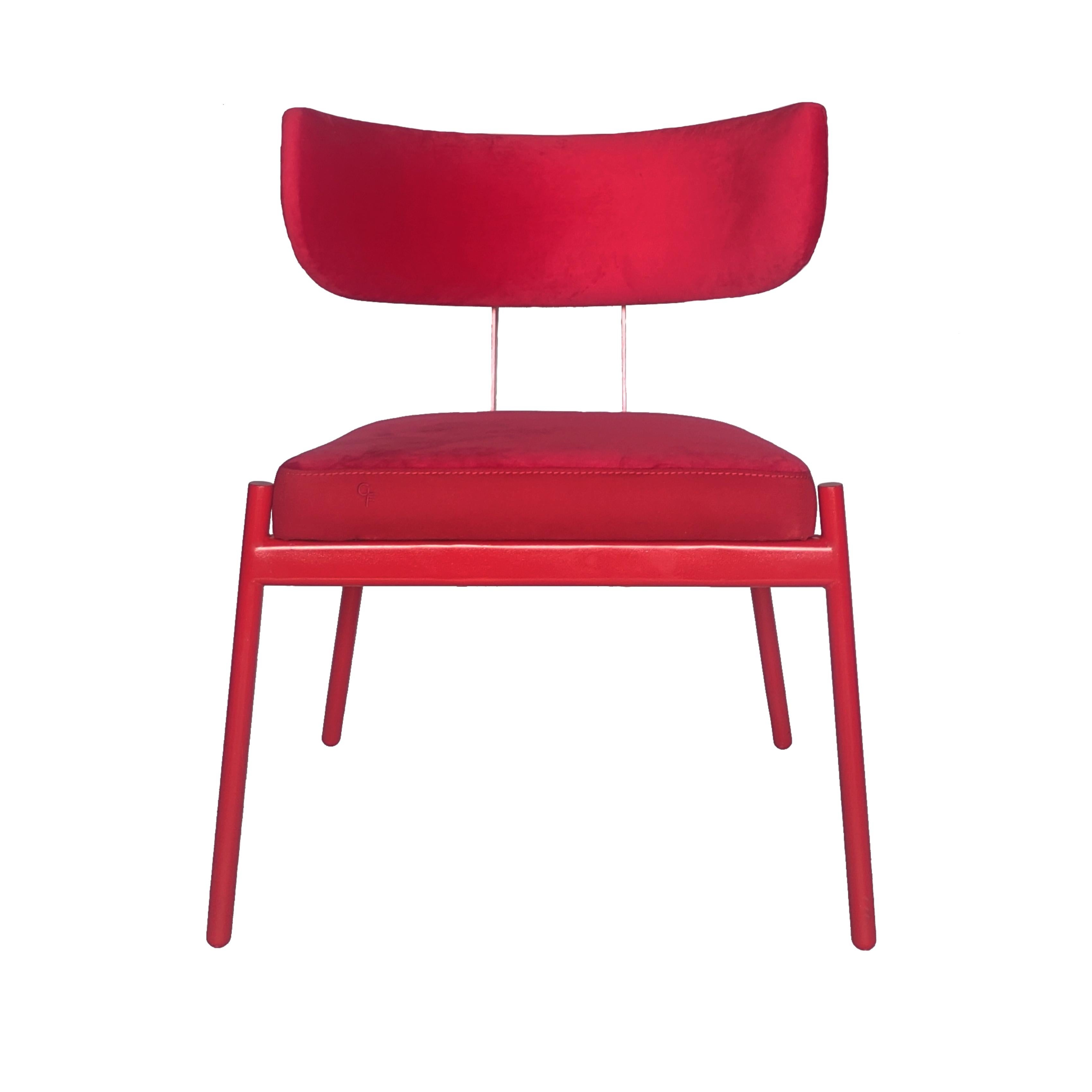 Red Love chair by Gabriel Freitas In New Condition For Sale In São Paulo, SP