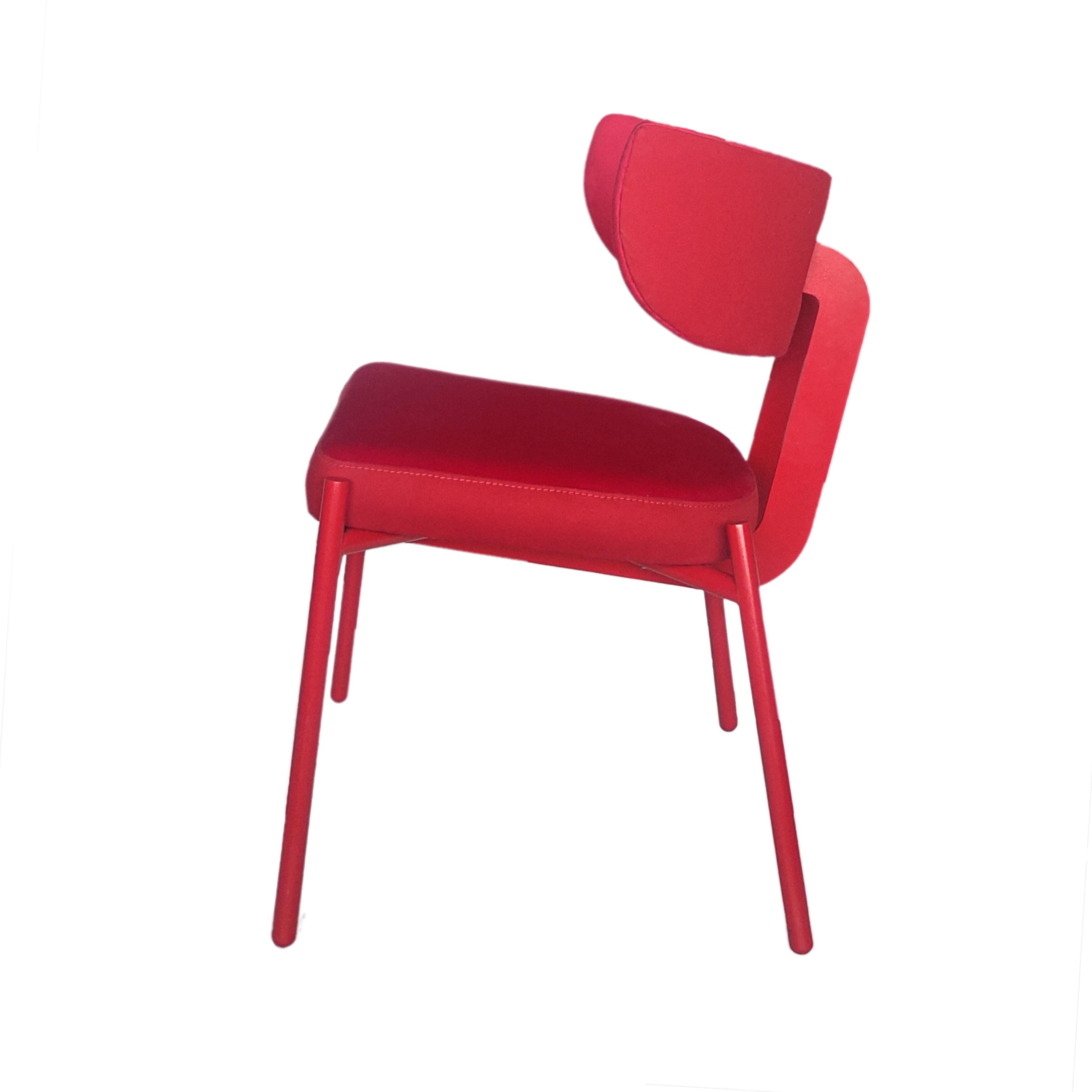 Contemporary Red Love chair by Gabriel Freitas For Sale