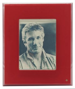 Cadre photo en lucite rouge, Italie, années 1970