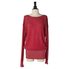 Red lurex knit sweater ALEXANDRE VAUTHIER