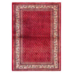 Alfombra Pequeña Mahal Roja - Rojo Llamativo (63x44)