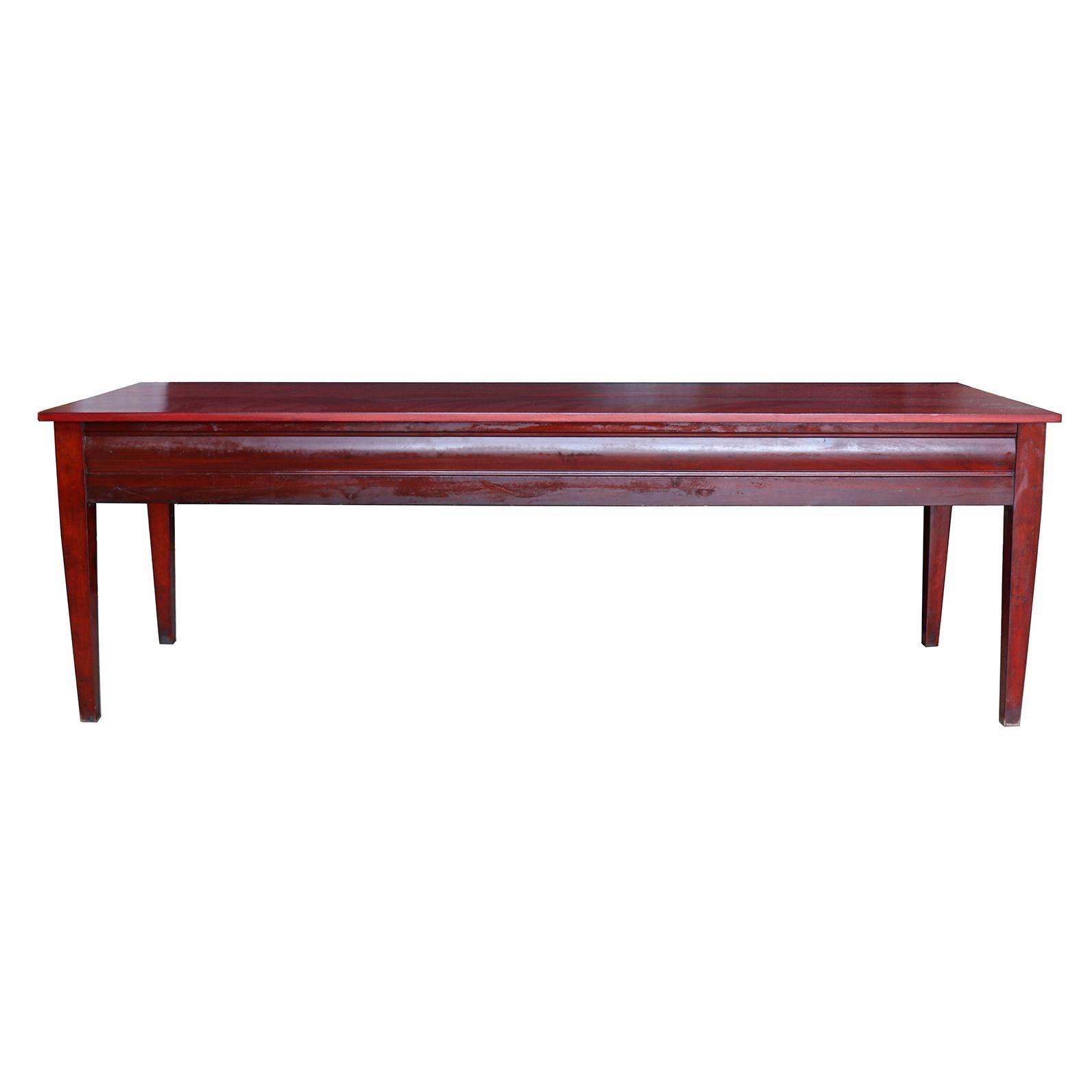 Arts and Crafts Red Mahogany Writing Desk For Sale