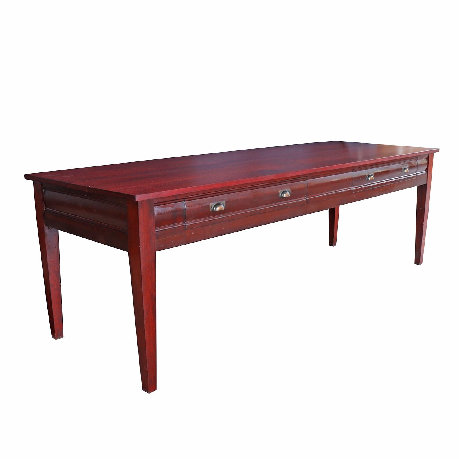 Red Mahogany Writing Desk For Sale 1