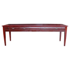 Antique Red Mahogany Writing Desk