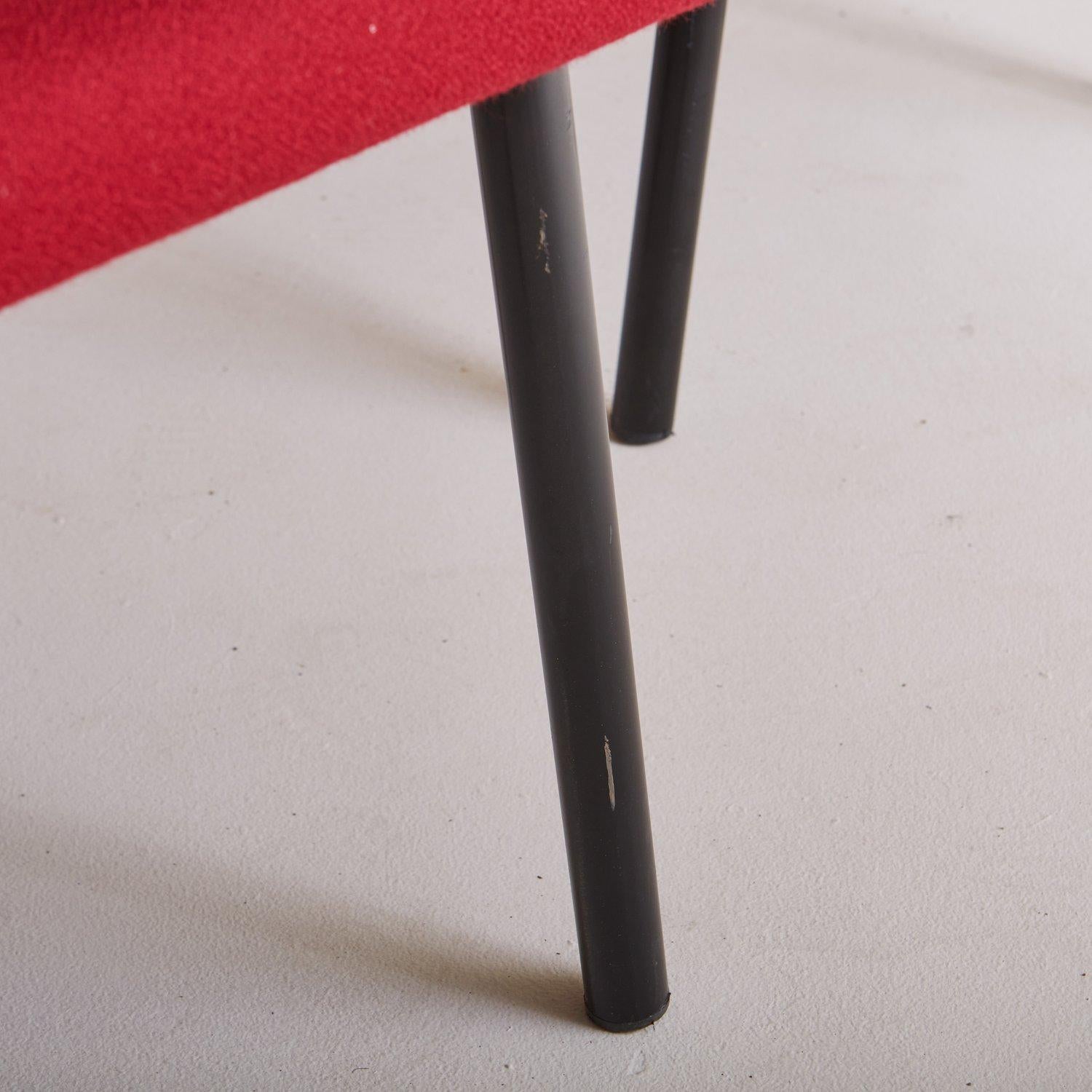 Metal Red Mandarin Chair Attributed to Ettore Sottsass for Knoll, 1990s  For Sale