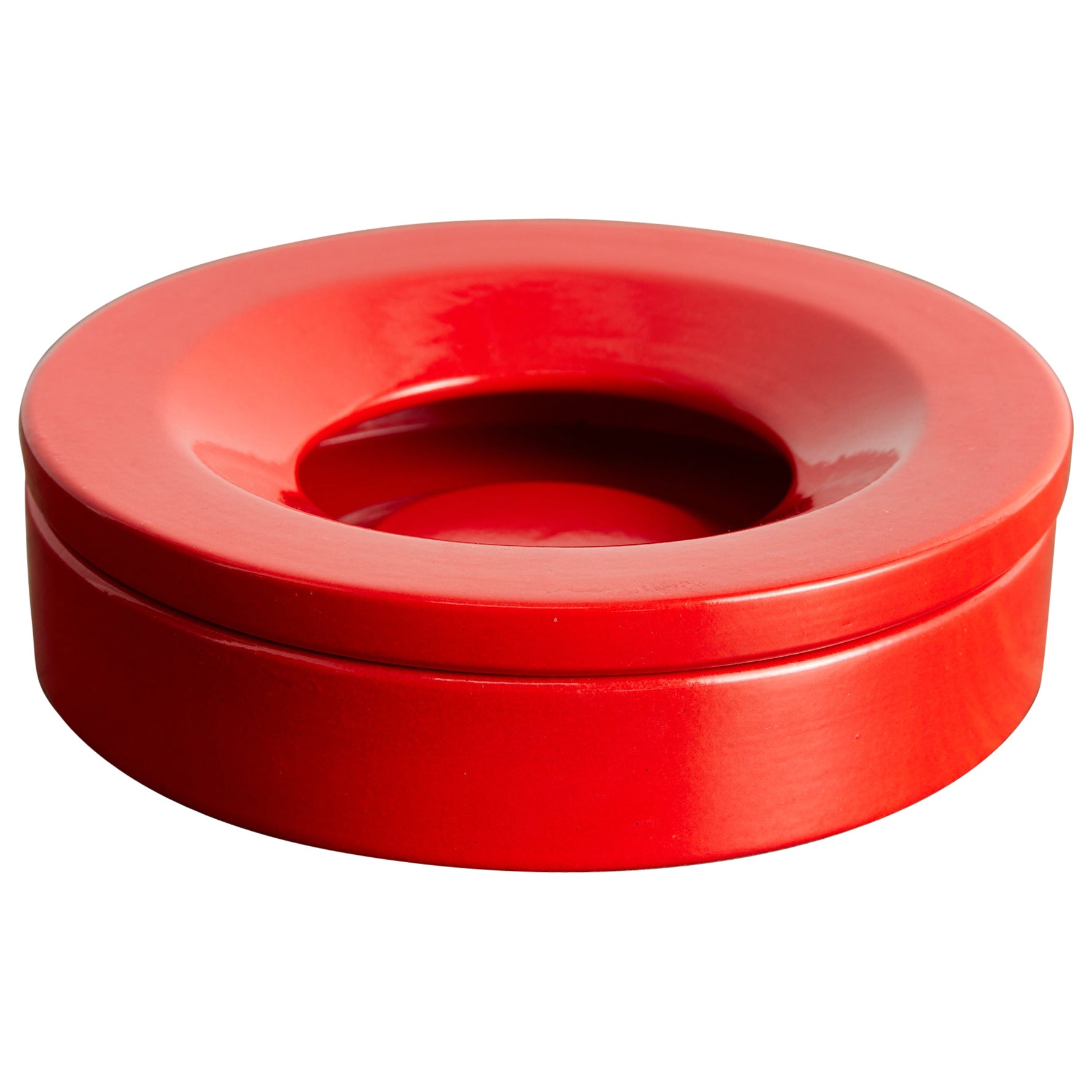 Cendrier Mangiarotti rouge