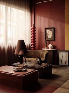 Red Marble Coffee Table