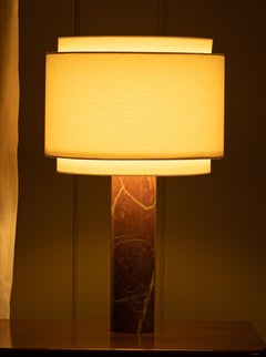 Red Marble Pipo Duoble Table Lamp by Simone & Marcel