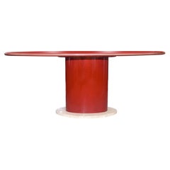 Table en marbre rouge de Cini Boeri, Italie, années 1980