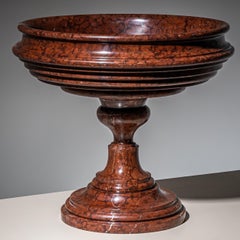 Red Marble Tazza, Italy, 19th Century