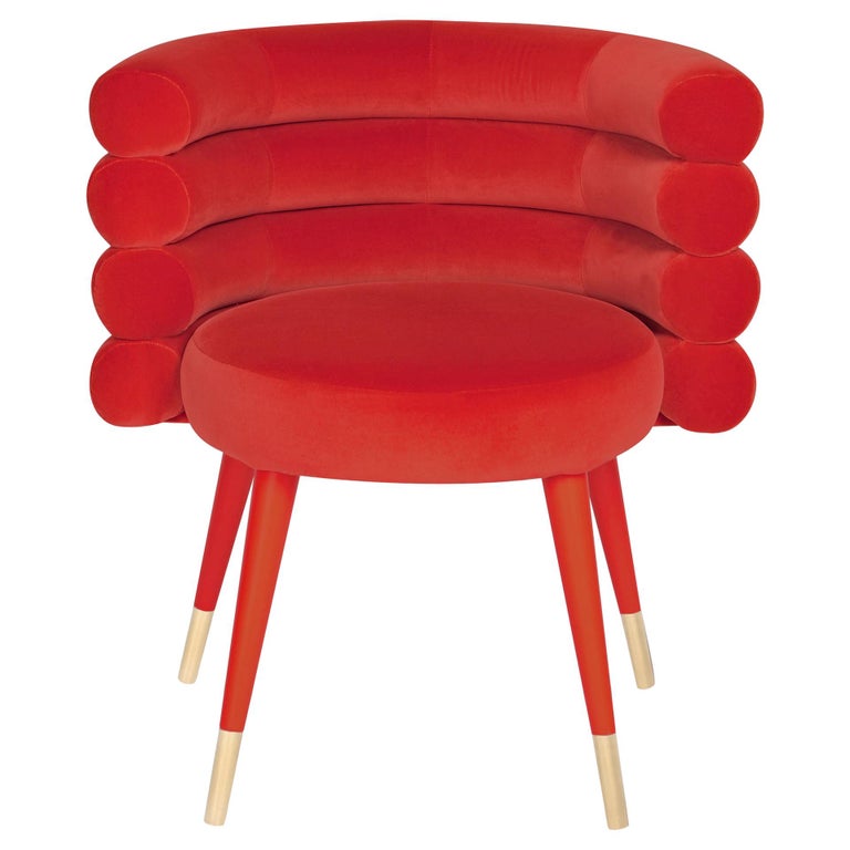 Red Marshmallow Dining Chair by Royal Stranger For Sale