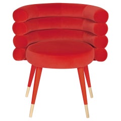 Chaise de salle à manger Marshmallow rouge, Royal Stranger