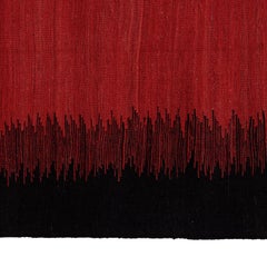 abc carpet Red Maza Antique Wool Flatweave Rug - 5'9" x 7'8"