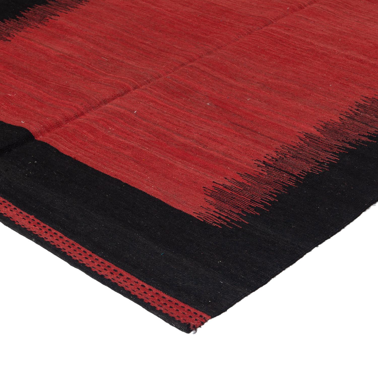alfombra abc Alfombra plana de lana roja Maza Antique - 5'9